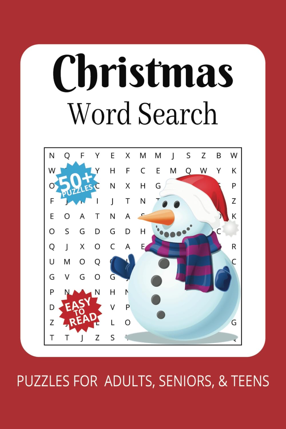 ler totalmente Christmas Word Search Puzzle Book: Word Searches with Easy to Read Print about Christmas, Holidays, Festive, and More | 6x9 inches, 110 pages | 50+... Gift for Vacations, Holiday, and Free Times