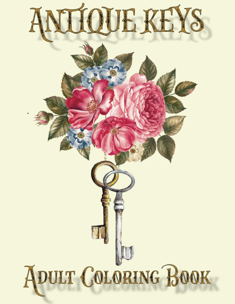 Antique Keys Adult Coloring: Vintage Inspired Designs, Antique Keys with Intricate Floral Patterns, Stress Relieving Art Therapy, Perfect Gift Idea baixar livro de graça