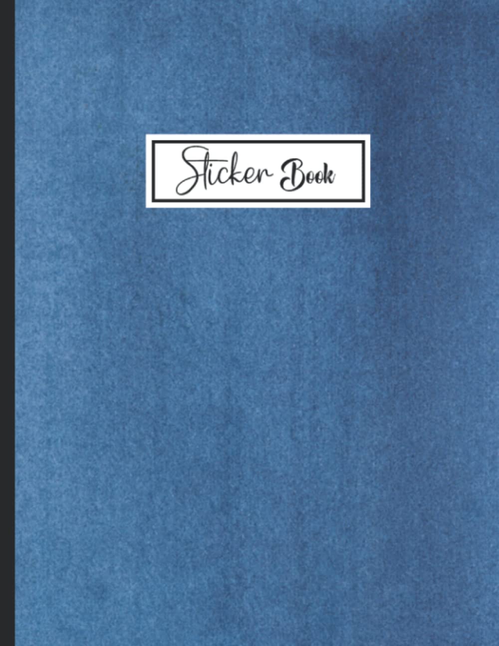 ler totalmente Sticker Book: Blue dark Theme Sticker Book Collecting Album Blank Notebook.