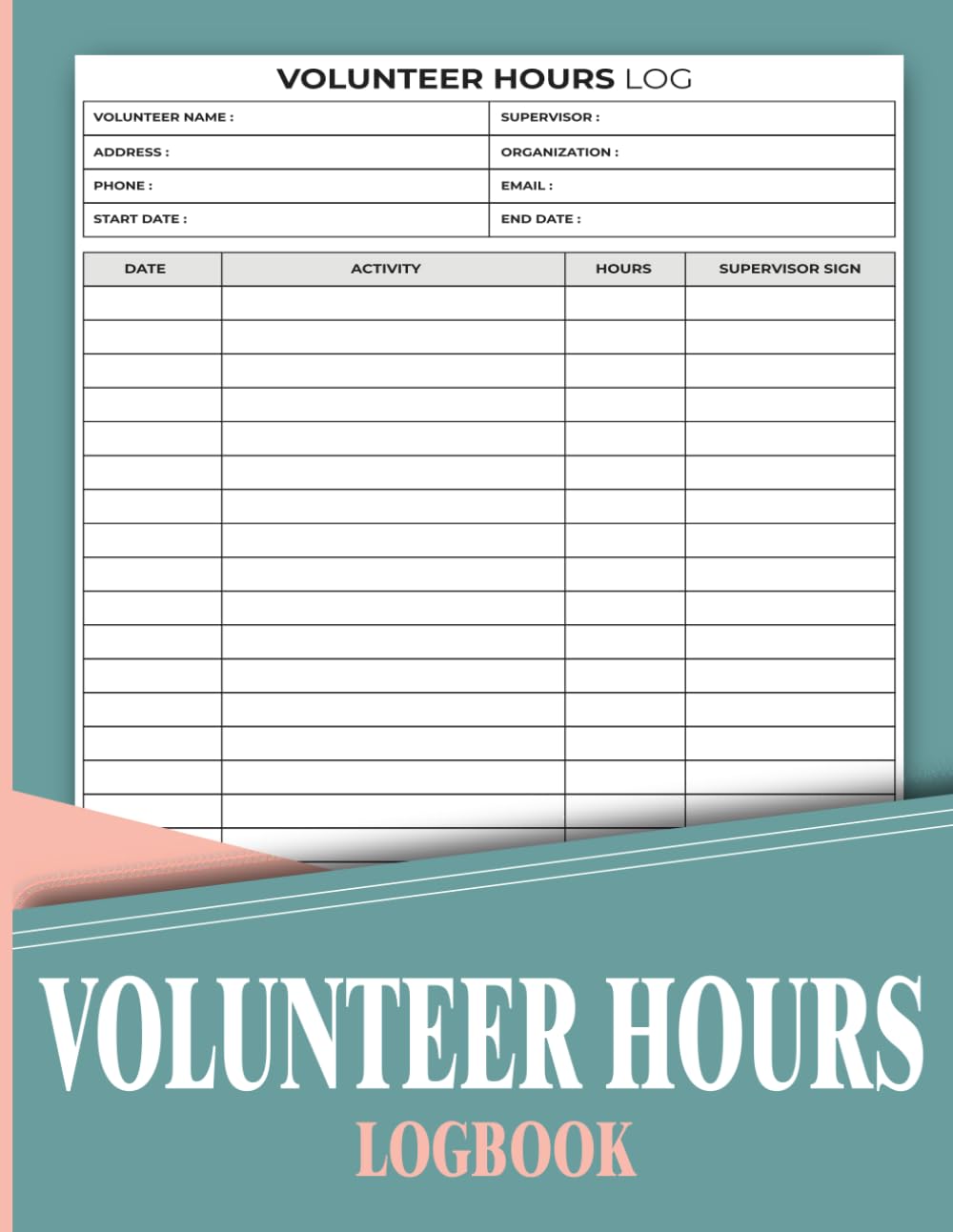 capítulo por capítulo baixar Volunteer Hours Logbook: Organizer for Community Service Work and Student Volunteering Projects | 120 Pages.