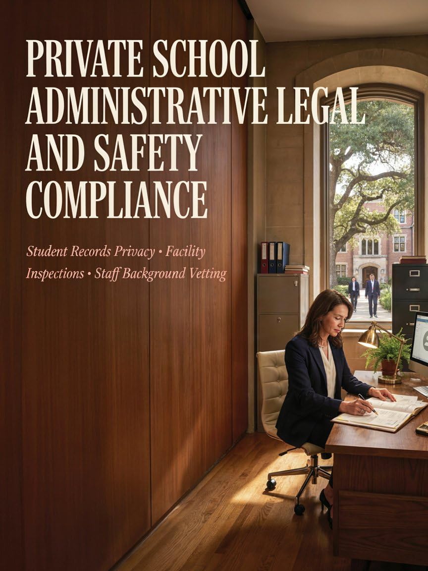 ler totalmente Private School Administrative Legal and Safety Compliance: Student Records Privacy Facility Inspections and Staff Background Vetting (English Edition)