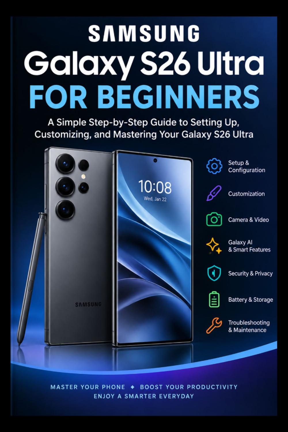 ler totalmente Samsung Galaxy S26 Ultra for Beginners: A Simple Step-by-Step Guide to Setting Up, Customizing, and Mastering Your Galaxy S26 Ultra