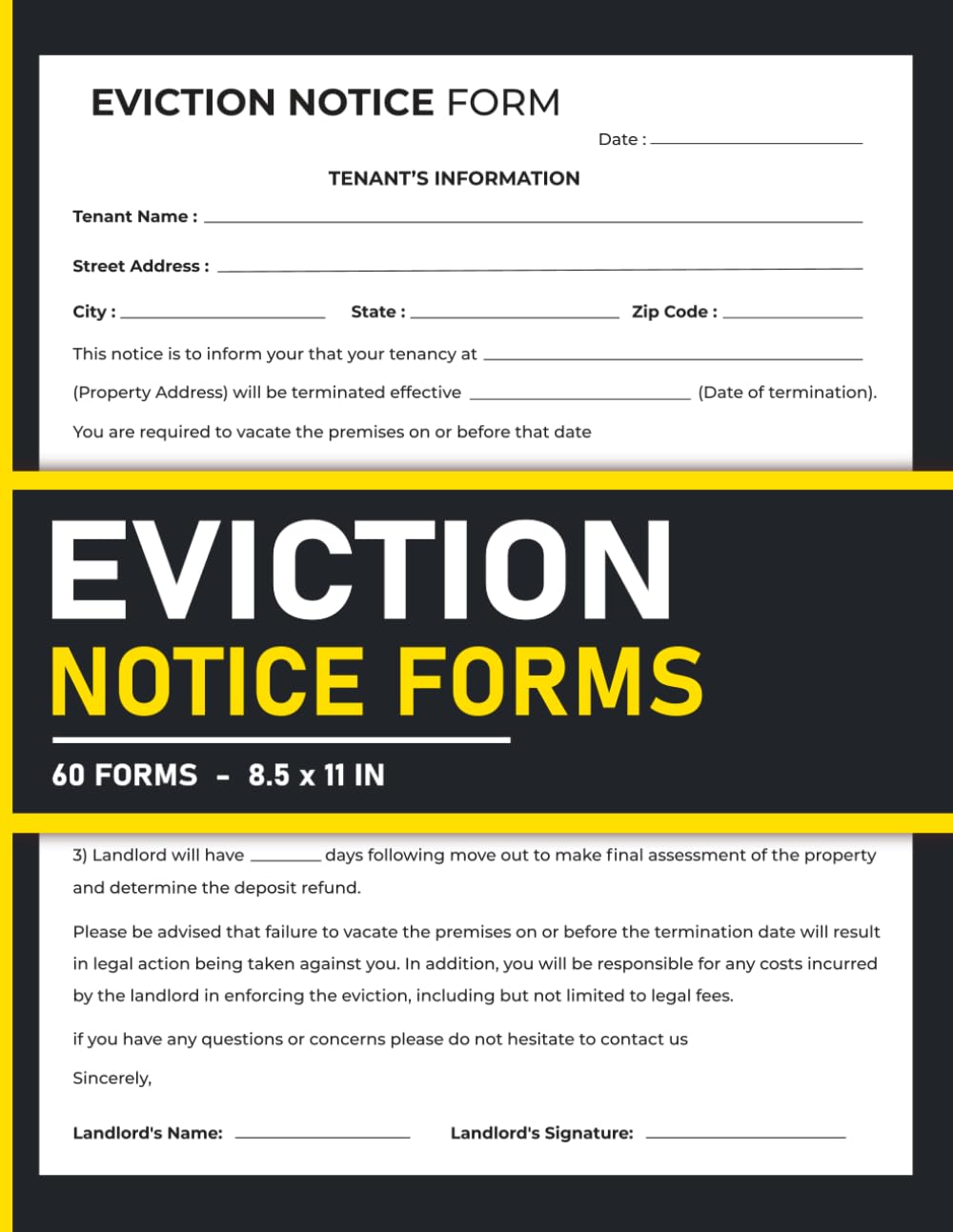 Eviction Notice Forms: Landlord to Tenant Notice to Quit | 120 Pages. baixar o livro de graça