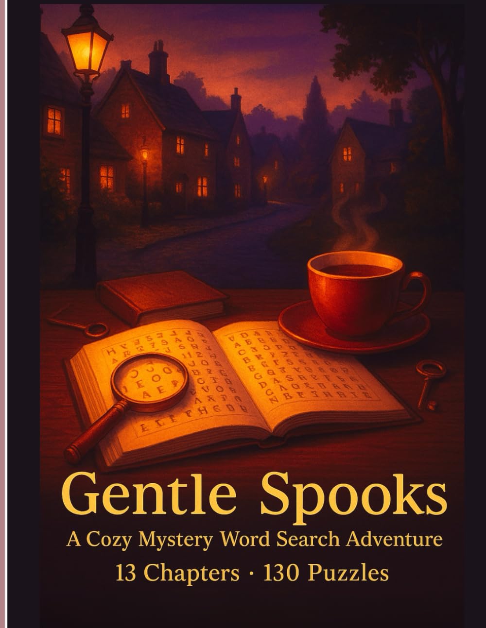 capítulo por capítulo baixar Gentle Spooks: Mystery Word Search Large Print for Adults: 130 Word Search Puzzles — 13 Chapters of Cozy, Whodunit-Style Fun