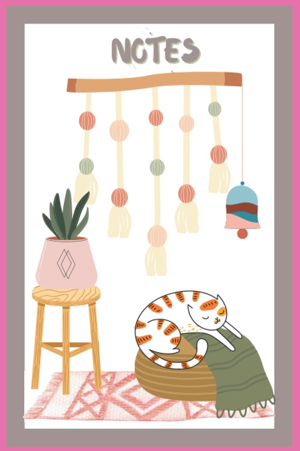 ler totalmente The Boheme Home Notebook: Blank lined notebook, 120 pages with cute bohemian style cover, perfect to give as a gift for those who love a bit of boho in their lives !