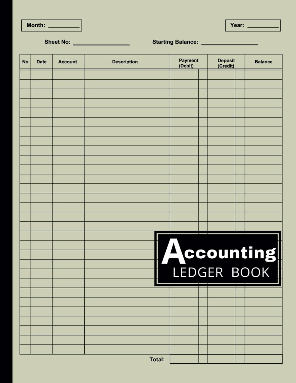 ler totalmente Ledger Book For Bookkeeping: Simple Accounting Ledger For Business and Personal Finance | Monthly Financial Ledger Book Ideal For Accounting and Bookkeeping | A Ledger Book Tracker