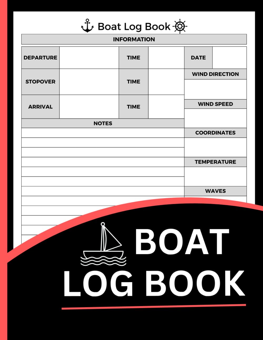 capítulo por capítulo baixar Boat Log Book (8.5 x 11 Inches): Marine Record Journal, Voyage Tracking & Vessel Operations Log
