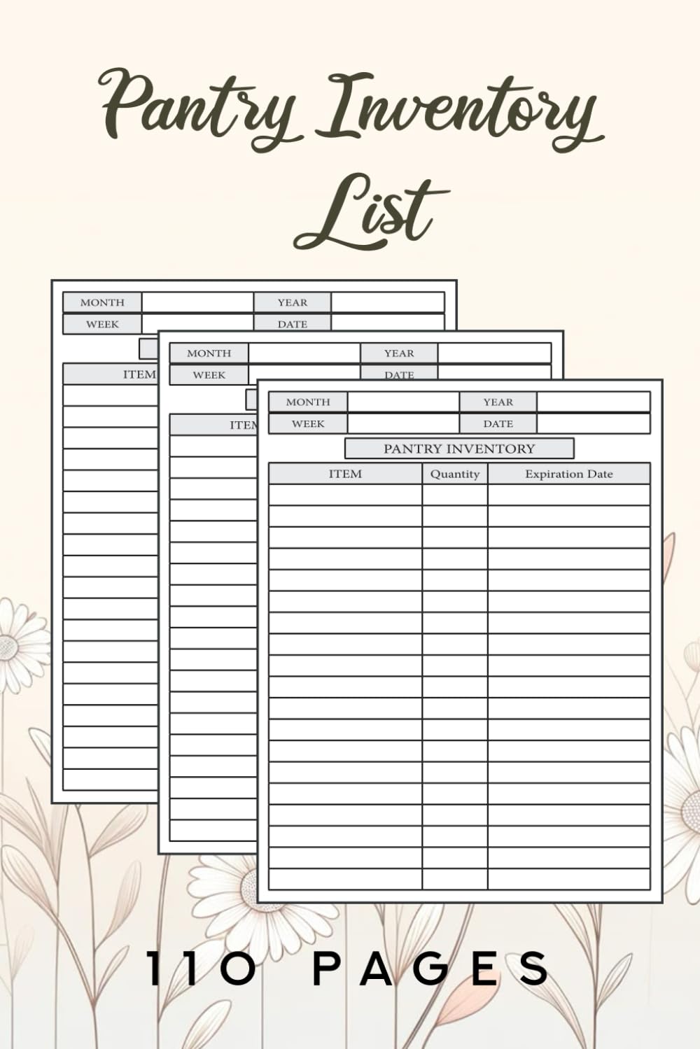 Pantry Inventory List: Fridge Inventory Log Book, Foods Expiration Date Of Food Items For Busy Family, Freezer and Organization Inventory, Book To... Expiration Date Of Food Items For Busy Family baixar o livro de graça