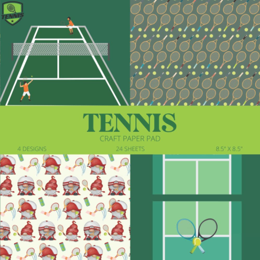 Tennis Craft Paper Pad: Tennis Scrapbook Paper baixar livro de graça