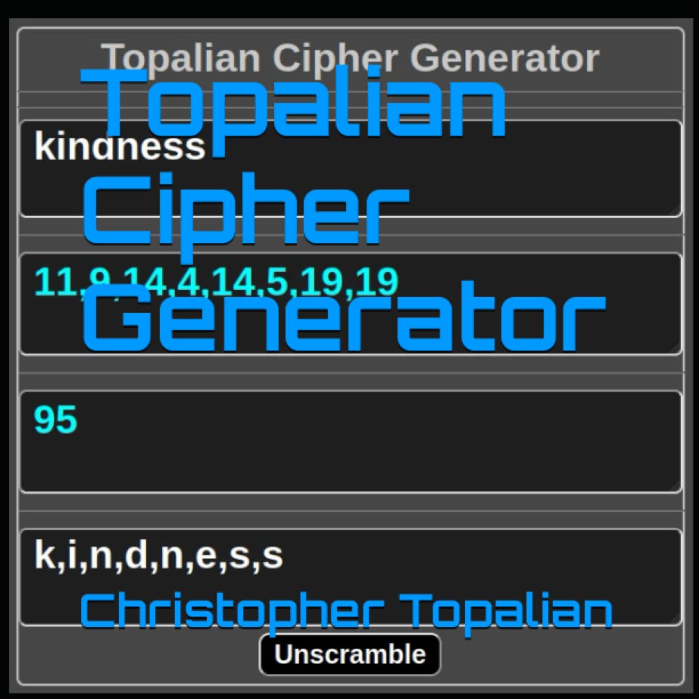 Topalian Cipher Generator baixar livro de graça
