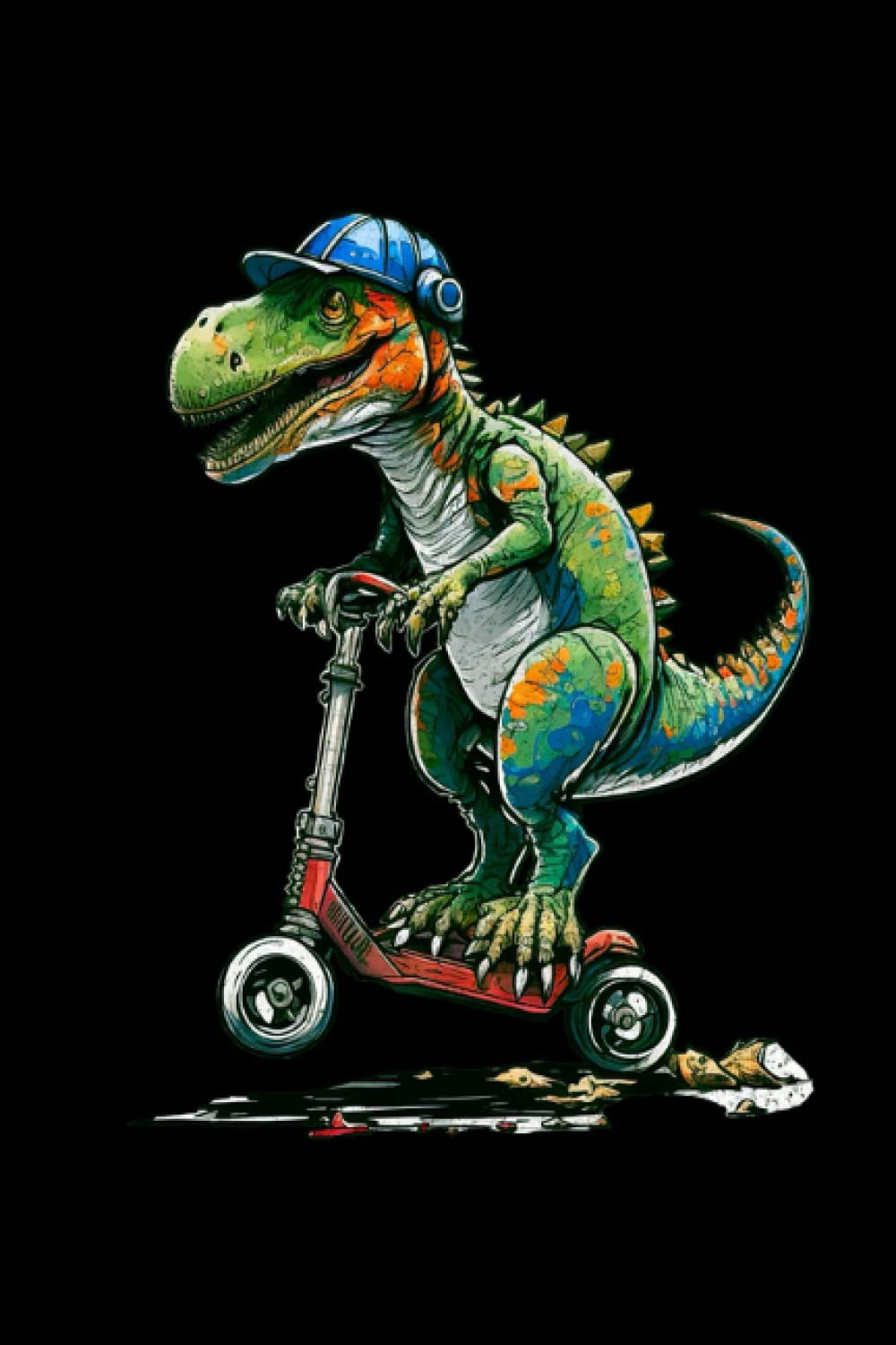 Stuntscooter: Cooles Notizbuch für Stuntscooter und Dinosaurier Fans - DIN A5 - 120 Seiten Gepunktete Linien (German Edition) baixar livro de graça