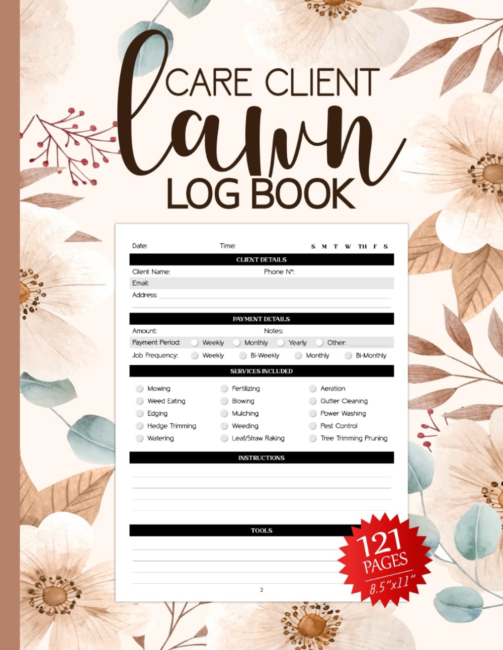 Lawn Care Client Log Book: Lawn and Landscape Business logbook for Customer Infos, Payments, Scheduling, Services, and More baixar o livro de graça