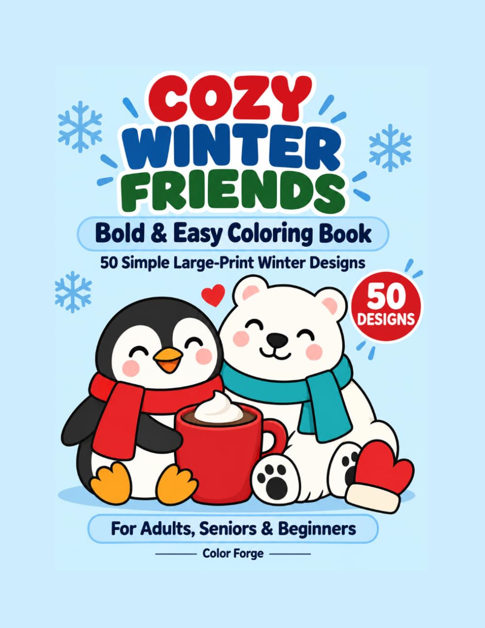 ler totalmente Cozy Winter Friends: Bold & Easy Coloring Book