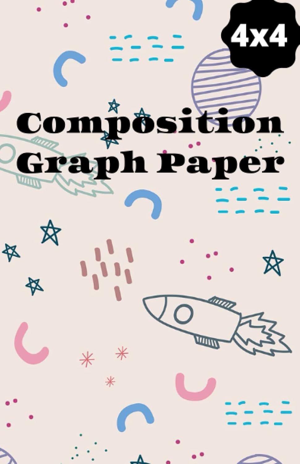 Space Design Composition Graph Paper: 4x4 Graph Paper | Great for Mathematics, Science, School work, Teachers, Students | 5.5x8.5 | 80 Pages | A5 baixar o livro de graça