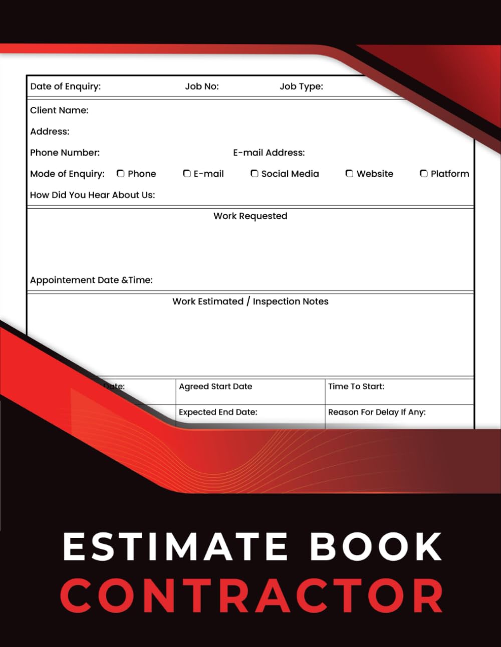 ler totalmente Estimate Book Contractor: The Ultimate Guide to Accurate Project Estimates For Contractors and Builders | A4 | 100 Pages