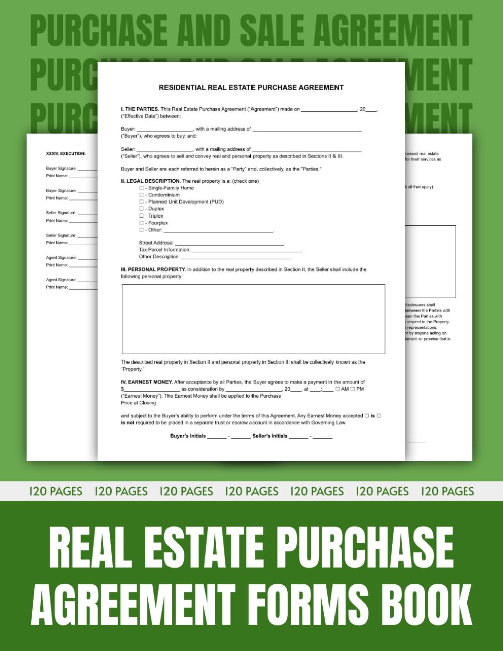 capítulo por capítulo baixar Residential Real Estate Purchase Agreement: A Binding Contract for Property Transactions Between Buyers and Sellers, Outlining Purchase Terms.