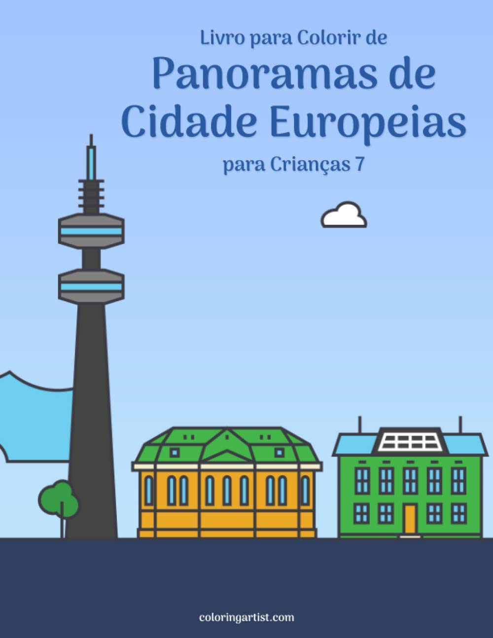 ler totalmente Livro para Colorir de Panoramas de Cidade Europeias para Crianças 7