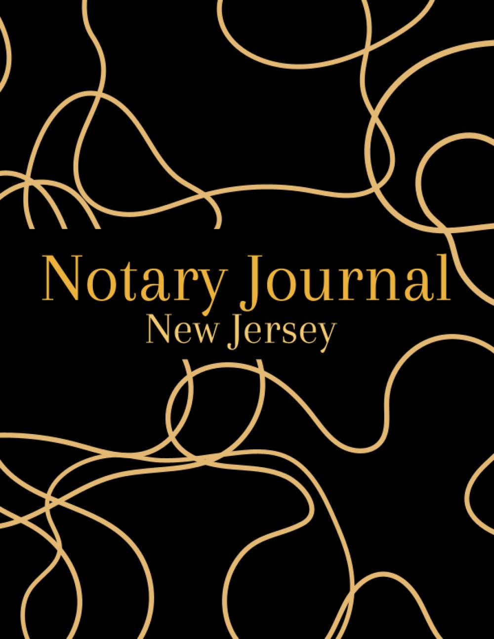 Notary Journal New Jersey: Official Notary Log Book, Record Notarial Acts - 200 Records by a Public Notary for Signing Agents, Black and Gold Finish Public Record Book baixar livro de graça