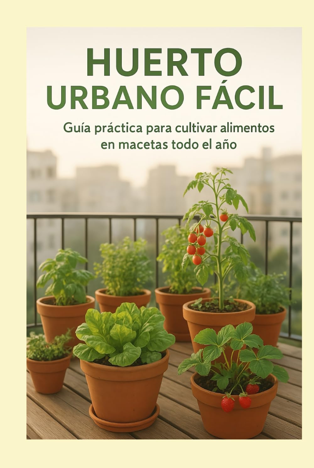 Huerto Urbano Fácil: guía práctica para cultivar alimentos en macetas todo el año: Aprende a sembrar, cuidar y cosechar tus propias hortalizas en... sostenibles y fáciles (Spanish Edition) baixar livro de graça