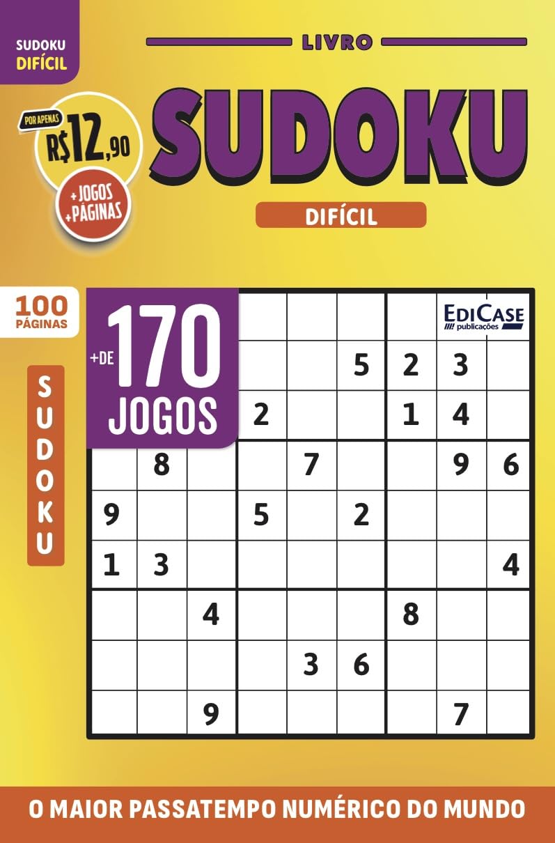 Livro Sudoku 33 + Lápis de Brinde: Nível Difícil - O maior passatempo numérico do mundo baixar livro de graça