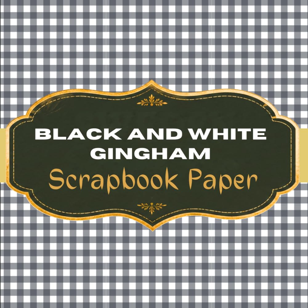 Black and White Gingham Scrapbook Paper baixar o livro de graça