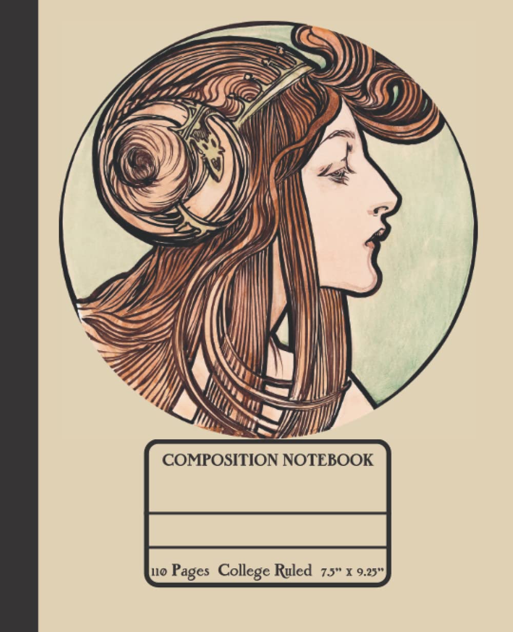 ler totalmente Composition Notebook College Ruled: Alphonse Mucha Beautiful Woman, Great For Art Students, Teens, Adults