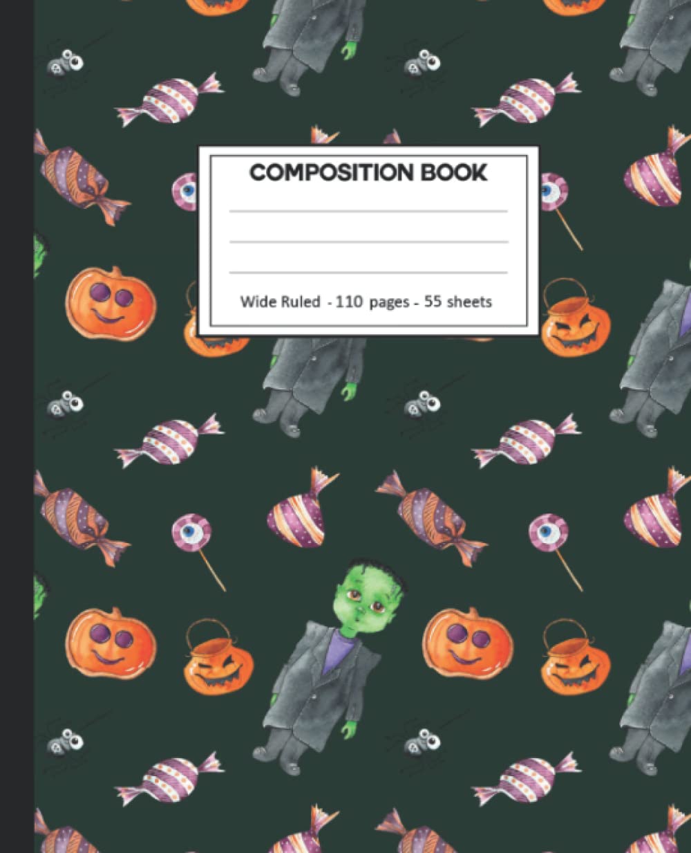 Composition Notebook: Wide Ruled: 110+ Lined Pages Writing Journal: Zombie Theme. baixar o livro de graça