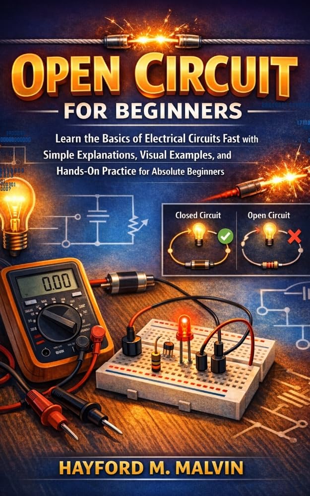 ler totalmente Open Circuit For Beginners: Learn the Basics of Electrical Circuits Fast with Simple Explanations, Visual Examples, and Hands-On Practice for Absolute Beginners (English Edition)