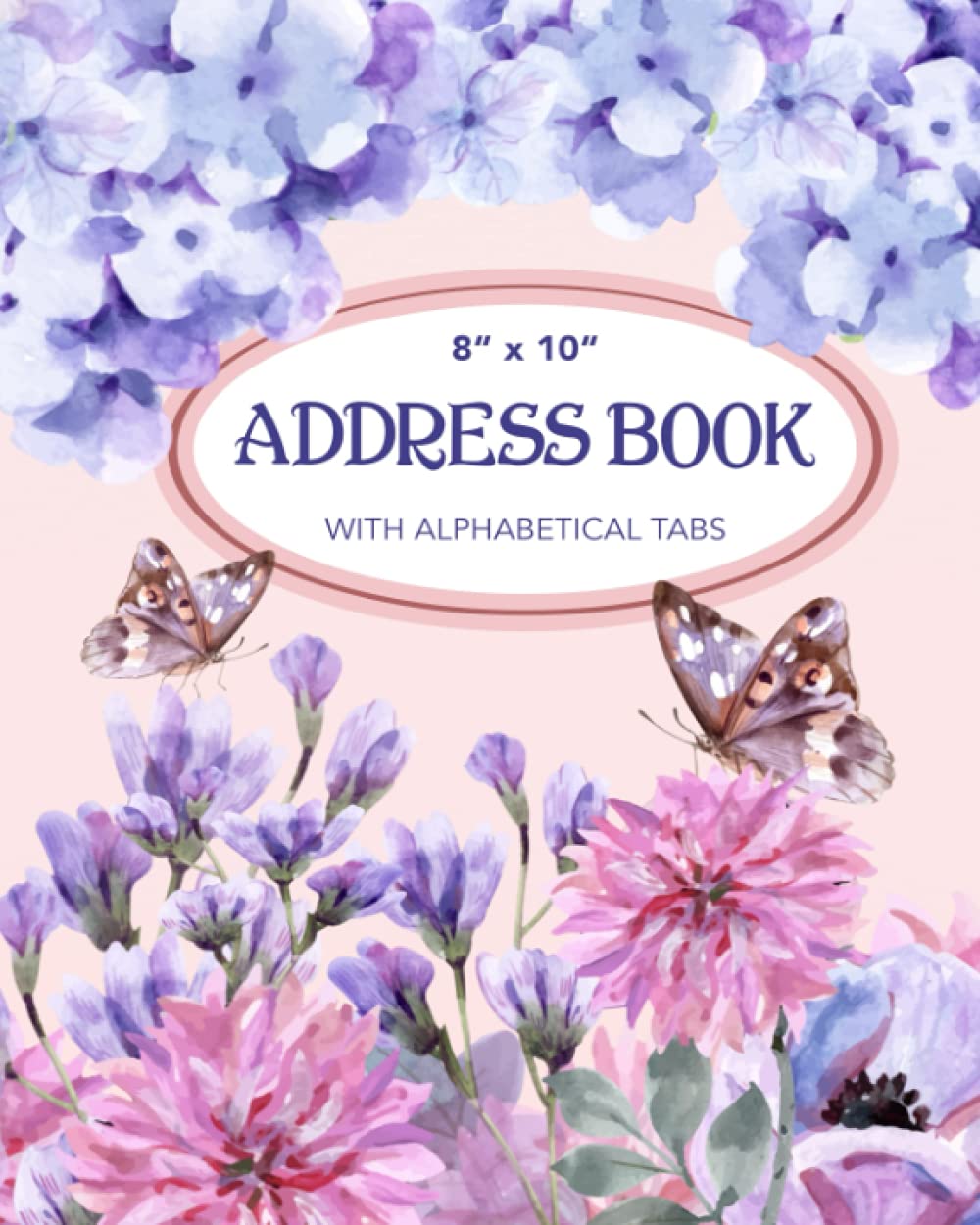 capítulo por capítulo baixar Address Book with Alphabetical Tabs: Address book for women, 8"x 10", 108 pages - Record Addresses, Phones, E-mails, Websites, Notes…- Romantic Garden with Butterflies