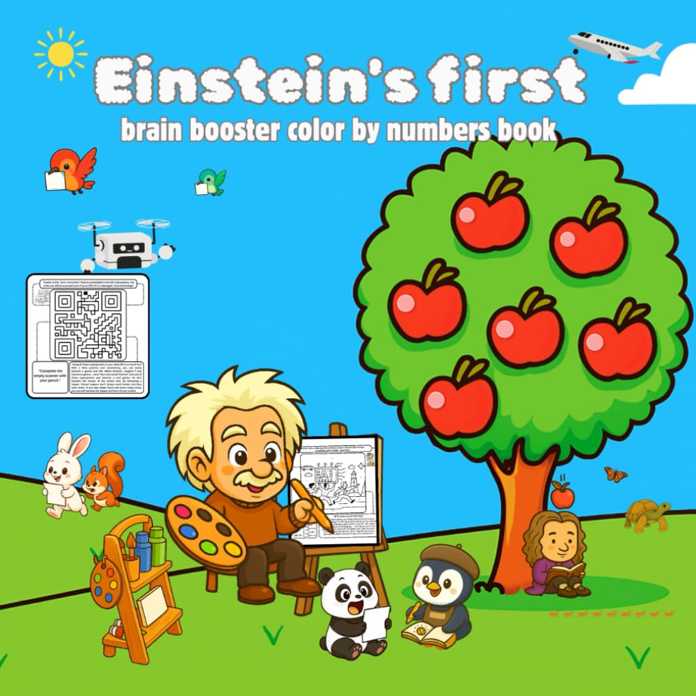 Einstein's first brain booster color by numbers book: Unlock Your Hidden Brain Powers with Fun Math Puzzles, Coloring, and Creativity Inspired by Albert Einstein baixar o livro de graça