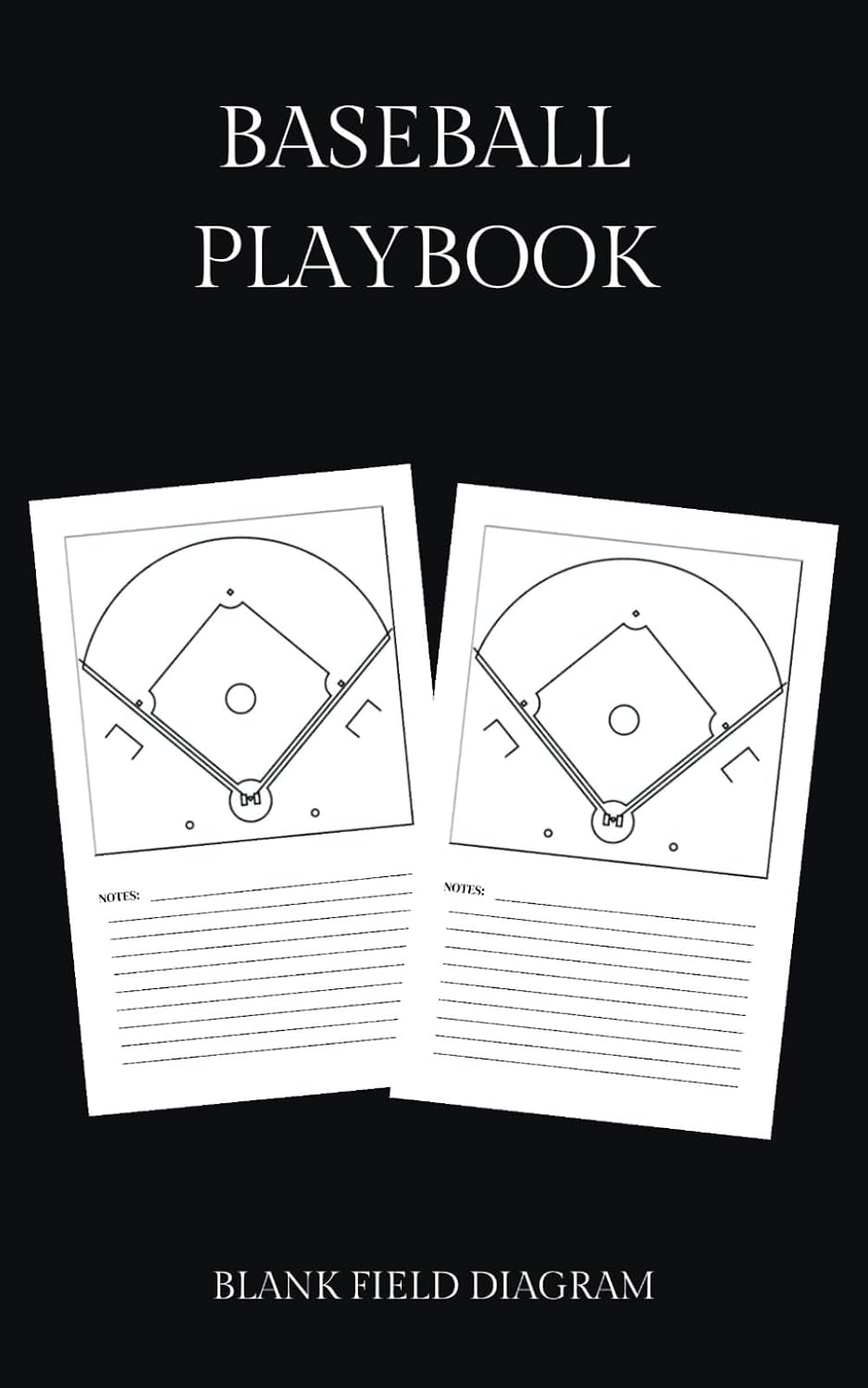 ler totalmente Baseball Playbook: Blank Baseball Field Diagrams for Coaches & Players, Baseball Coach Notebook with Field Diagrams for Drawing and Scouting Strategy
