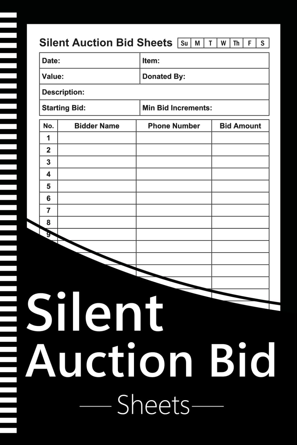Silent Auction Bid Sheets: Fundraising Organizer Log Book To Track Success For Charity Events And Fundraisers baixar livro de graça