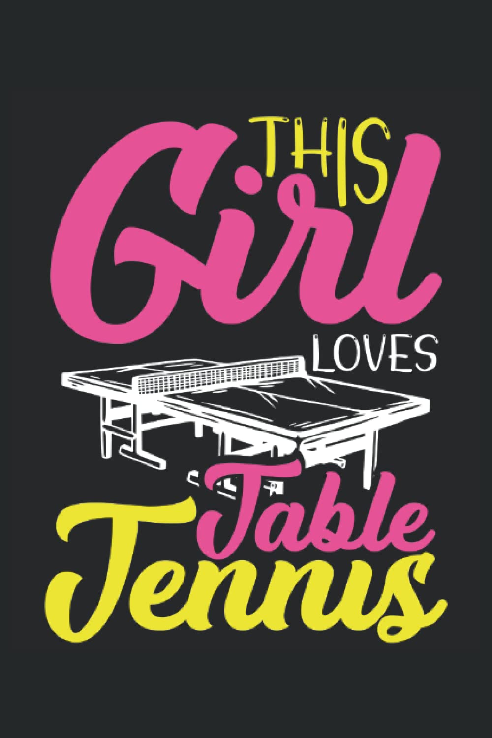 This girl loves table tennis: Dot Grid Jounal ToDo Exercise Book or Diary 6" x 9" (15.24 x 22.86 cm) 120 pages baixar o livro de graça