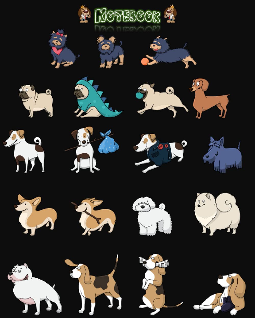 ler totalmente Notebook: Cute dog, Lined Paper, The Glossy Cover, will serve a multitude of purposes: random writings, journaling, personal thoughts
