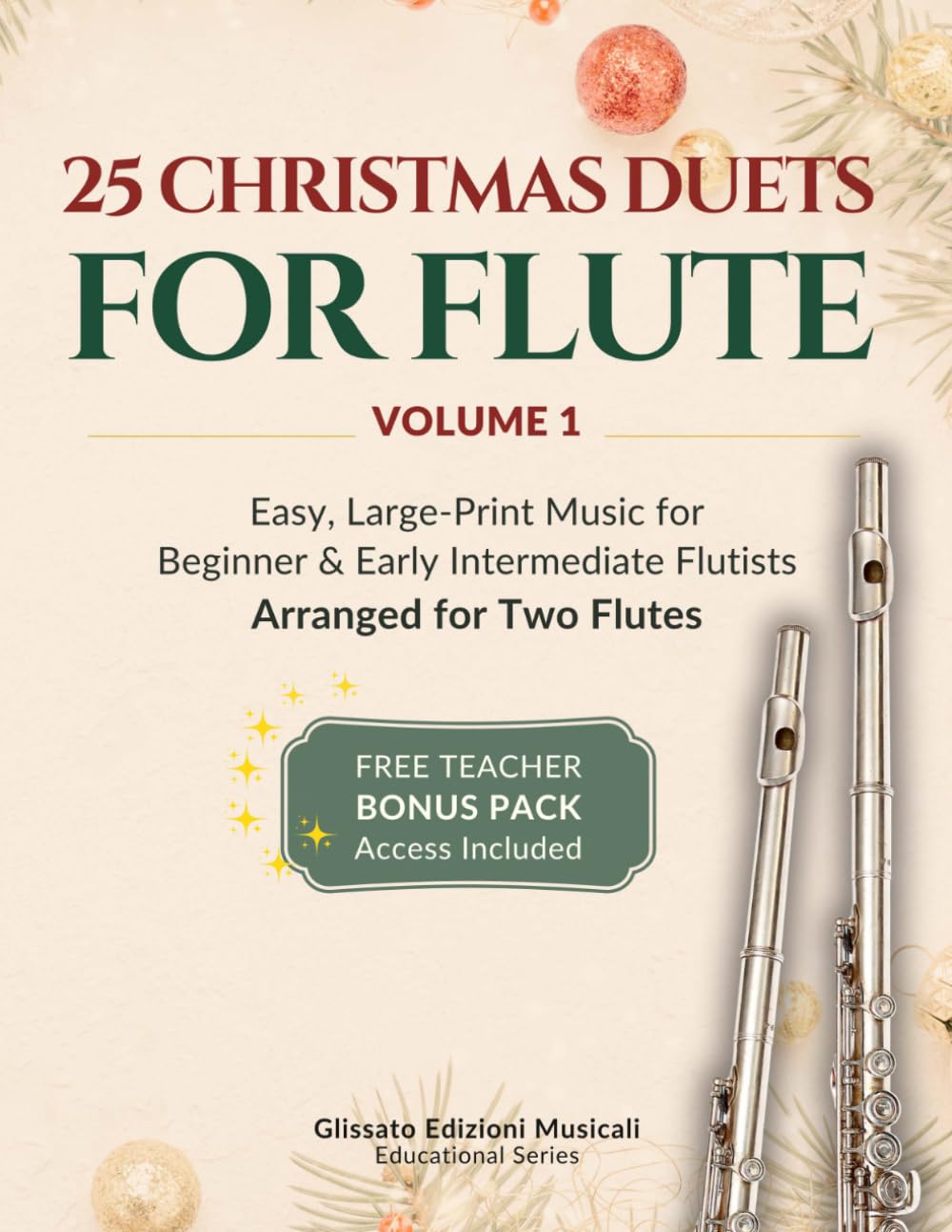 25 Christmas Duets for Flute – Volume 1: Easy, Large-Print Music for Beginner & Early Intermediate Flutists baixar o livro de graça