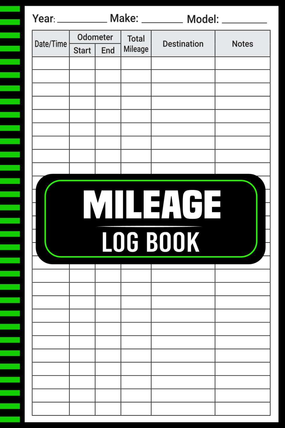 Mileage Log Book: Track Trips and Expenses Easily (120 Pages, 6 x 9 Inches)
