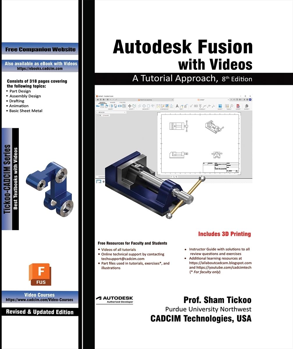 Autodesk Fusion with Videos: A Tutorial Approach, 8th Edition (English Edition) baixar o livro de graça