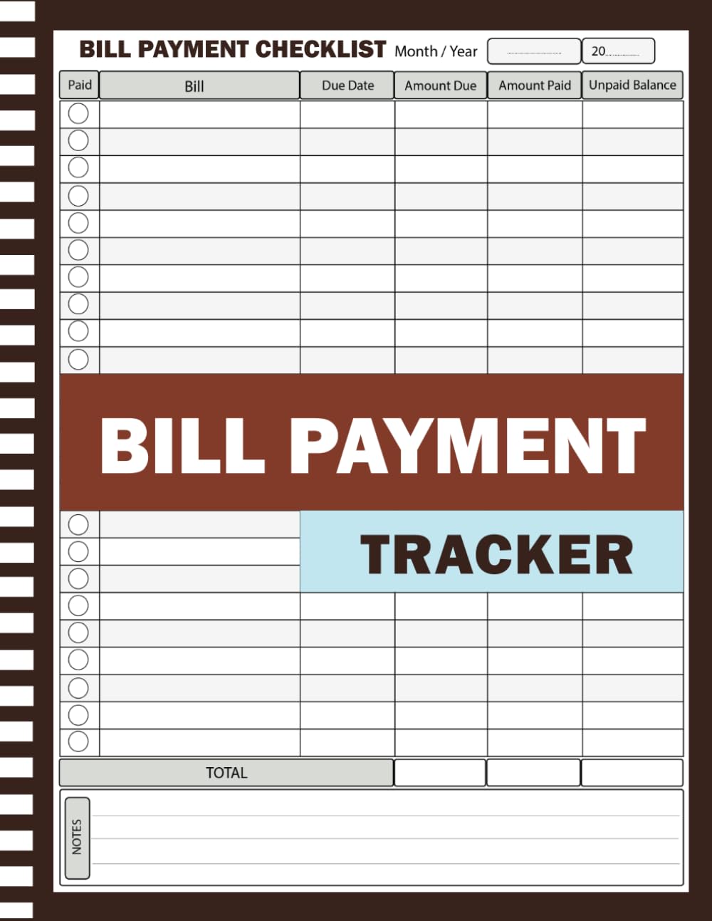 ler totalmente Bill Payment Tracker: Bill Tracker Notebook and Monthly Bill Payments Checklist Planner & Bills Organizer Log Book