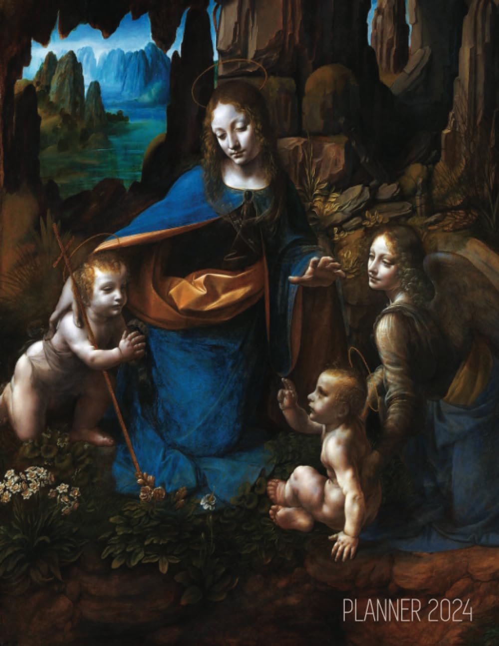 capítulo por capítulo baixar Leonardo da Vinci Daily Planner 2024: Virgin of the Rocks Renaissance Painting | Artistic Year Organizer: January–December (12 Months)