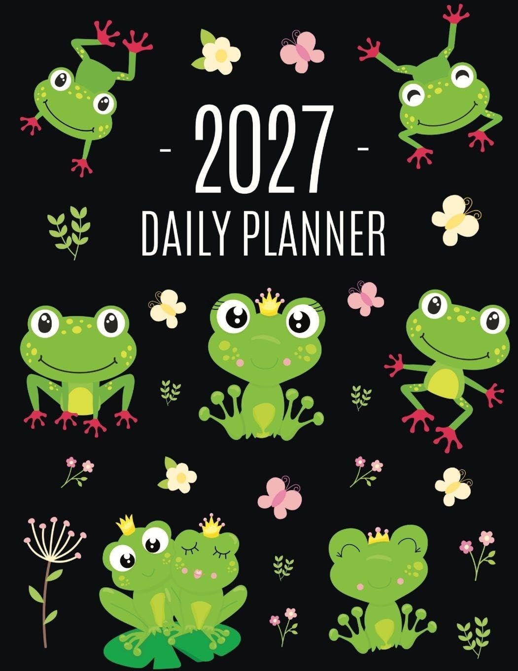 Frog Planner 2027: Funny Amphibian Monthly Agenda January-December Organizer (12 Months) Cute Green Water Animal Scheduler baixar livro de graça