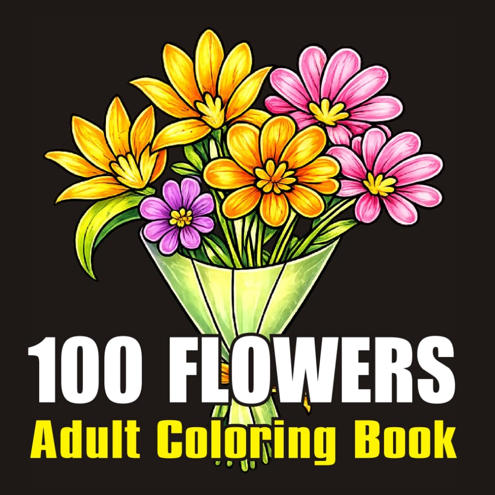 capítulo por capítulo baixar 100 Flowers Adult Coloring Book: with Relaxing Botanical Illustrations, Bouquets, Wreaths, Decorative Patterns, Swirls and Garden-Inspired Artwork for Stress Relief (6-7 Summer Vibes Coloring Book)