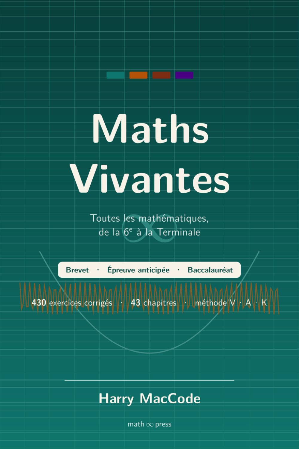 capítulo por capítulo baixar Maths Vivantes: Le Tout-en-Un 6e à Terminale: cours, méthode V-A-K et 430 exercices corrigés (Brevet, épreuve anticipée, Bac) (Mathématiques Vivantes) (French Edition)