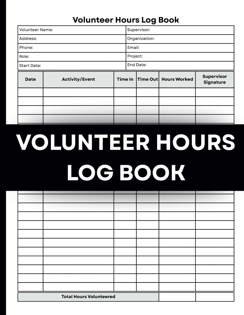 capítulo por capítulo baixar Volunteer Hours Log Book