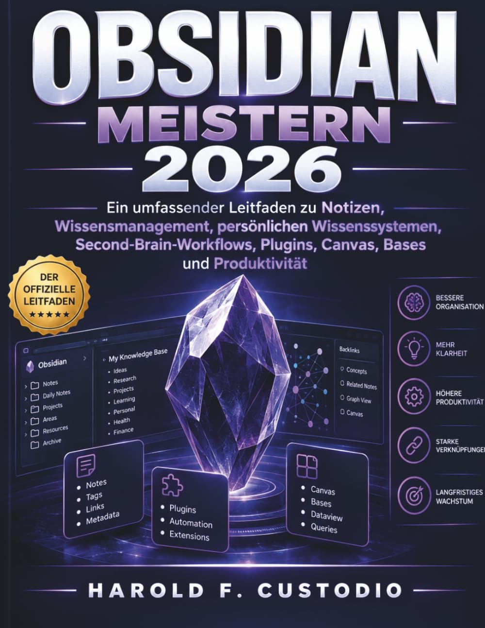 ler totalmente Obsidian Meistern 2026: Ein umfassender Leitfaden zu Notizen, Wissensmanagement, persönlichen Wissenssystemen, Second-Brain-Workflows, Plugins, Canvas, Bases und Produktivität