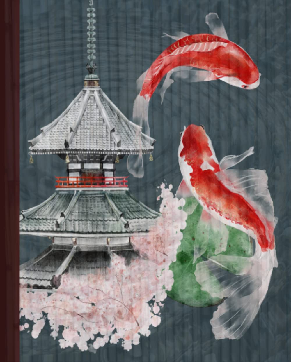capítulo por capítulo baixar Caderno de composição de lagos de peixes Koi Temple Japonês: lindo diário pautado com tema de água oriental e estética