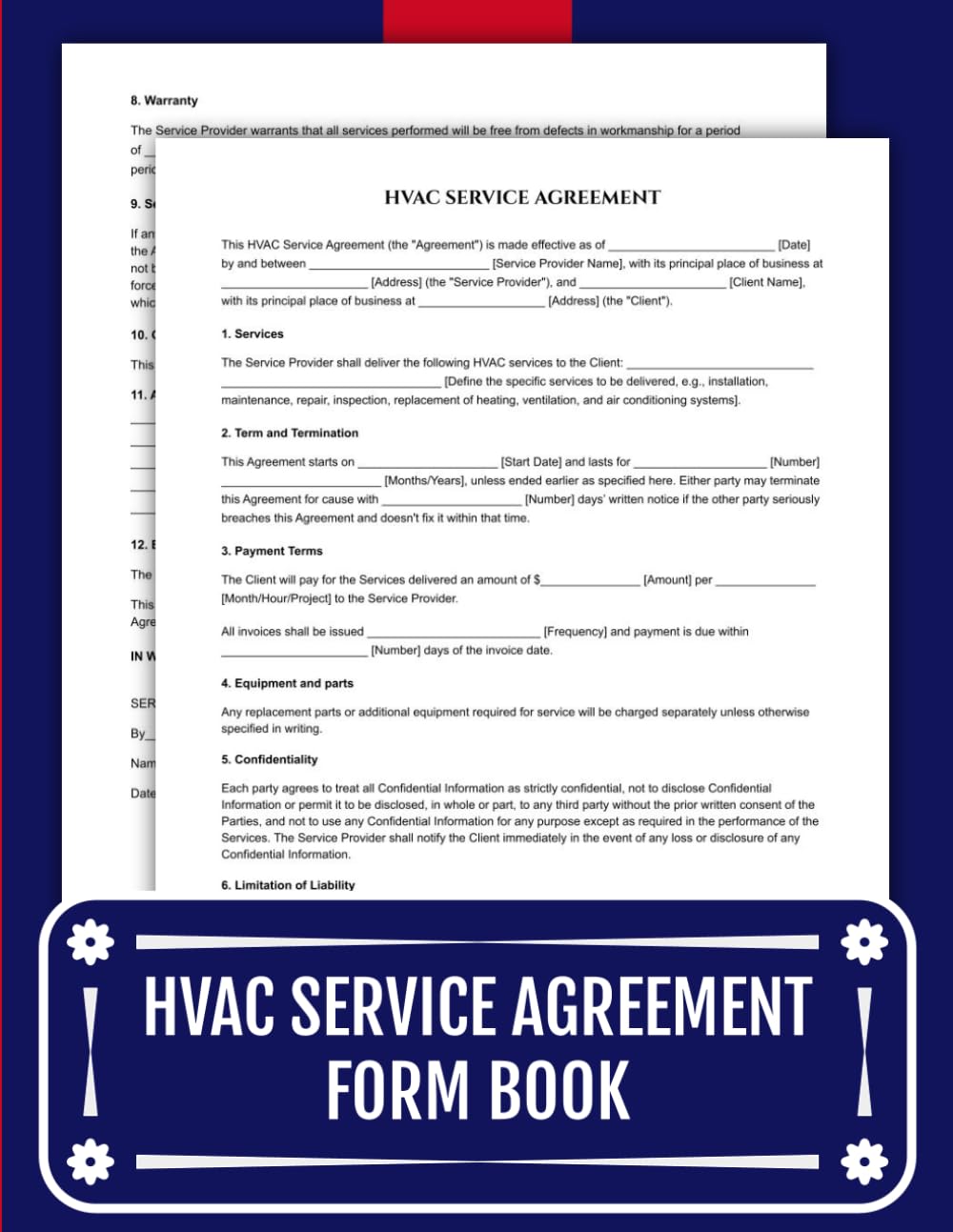 HVAC Service Agreement Form Book: 50 Ready-to-Use Contractor Forms and Contracts | 8.5 x 11 inches. baixar o livro de graça
