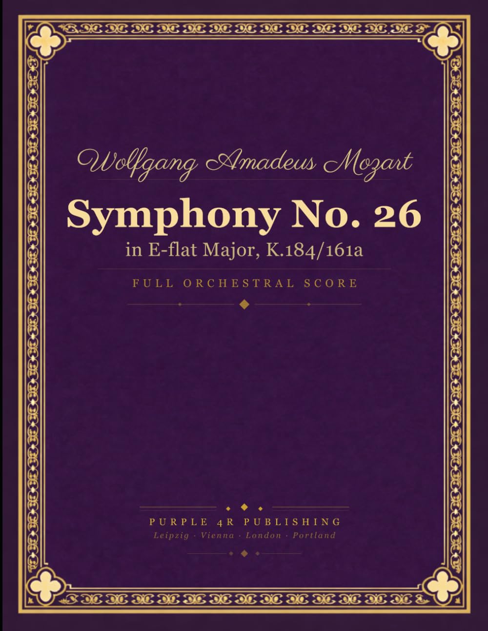 capítulo por capítulo baixar Mozart: Symphony No. 26 in E-flat Major, K. 184/161a - Full Orchestral Score