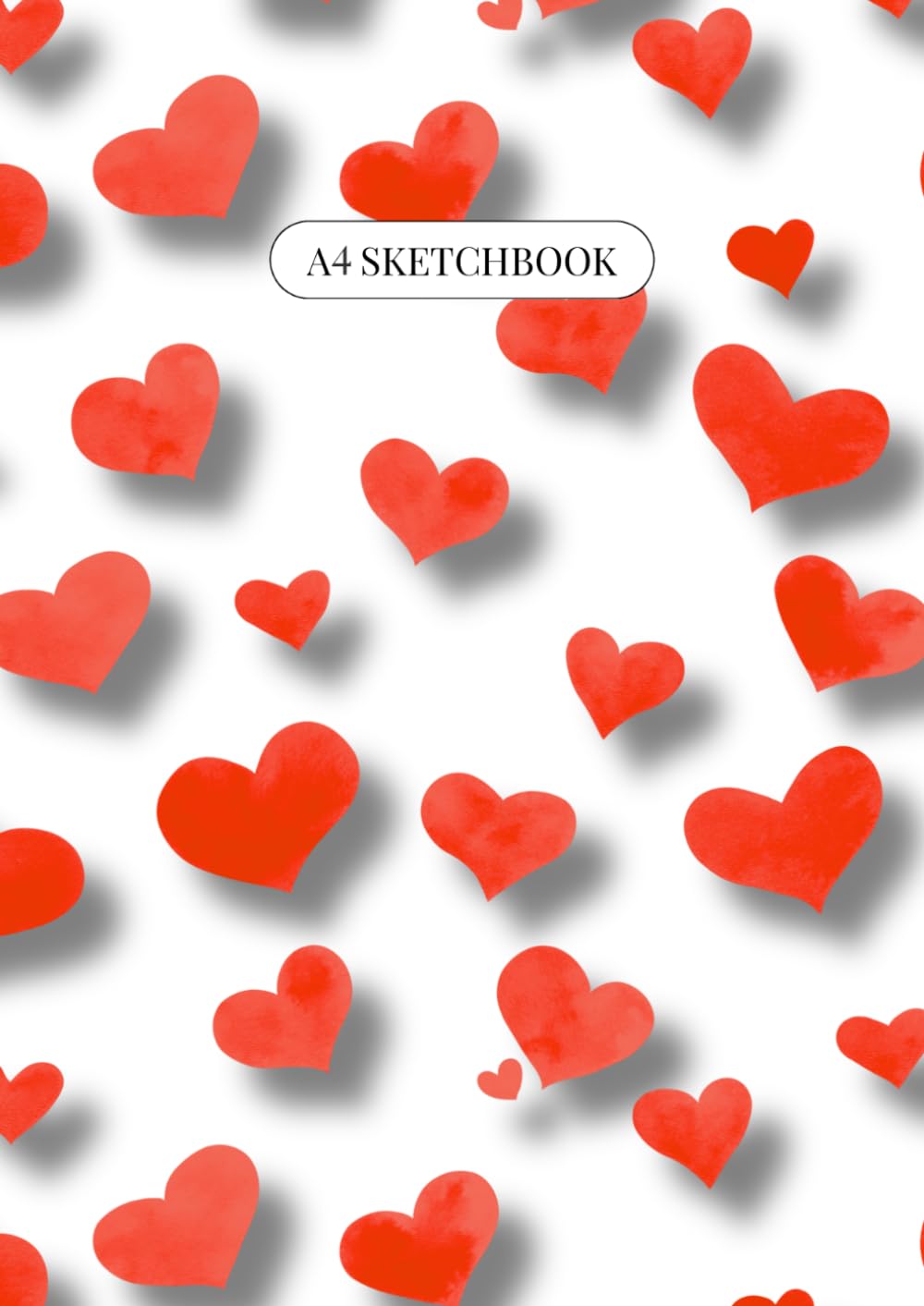 Popping Hearts ~ A4 Sketchbook: Large Unlined Notebook for Drawing, Doodling and Sketching | Aesthetic Heart Design for Artists, Women and Teens | 100... Pages (Noodling Designs ~ Popping Hearts) baixar o livro de graça