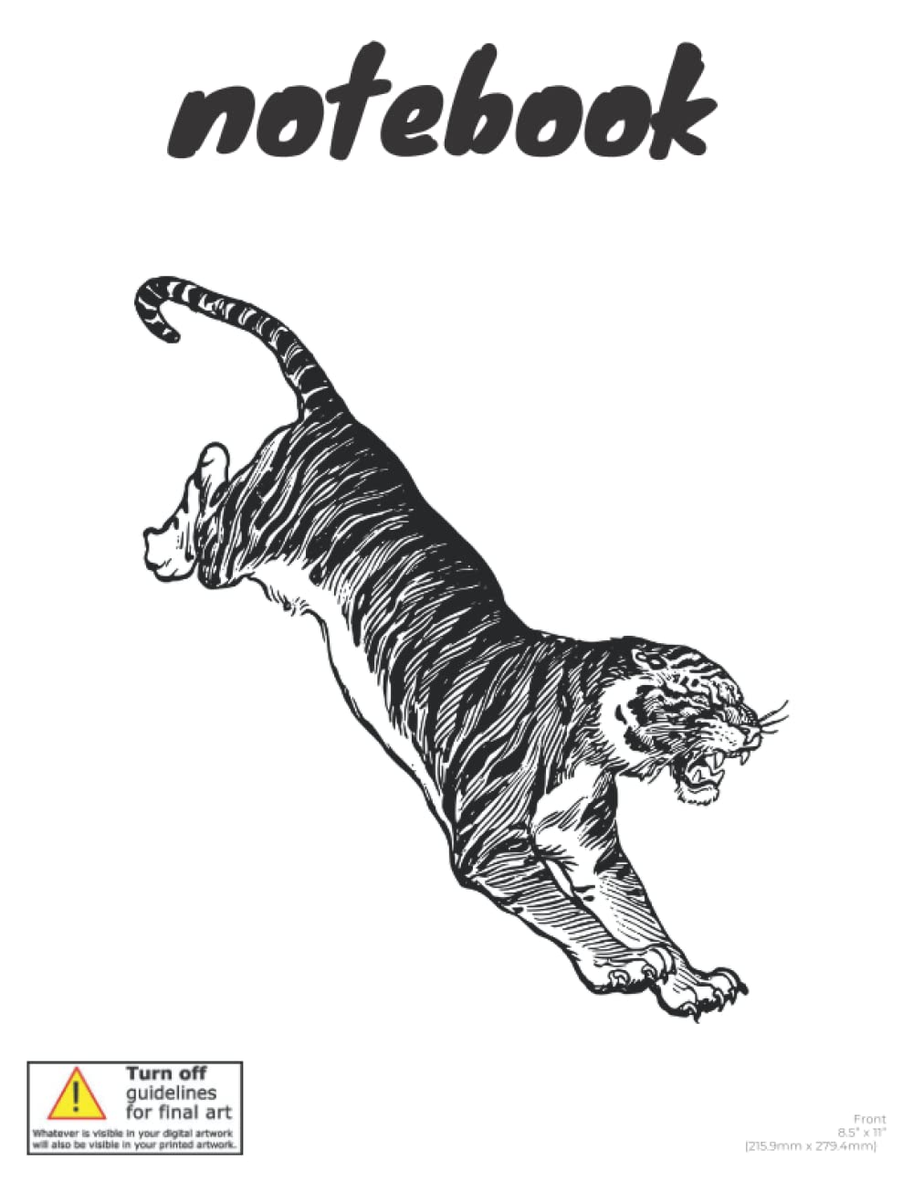 ler totalmente Notebook: Large Journal, white Tiger Notebook Lined Journal Pages is "8.5x11" in size, Great for Writing or Journaling: 300 pages 8.5x11 in size White paper