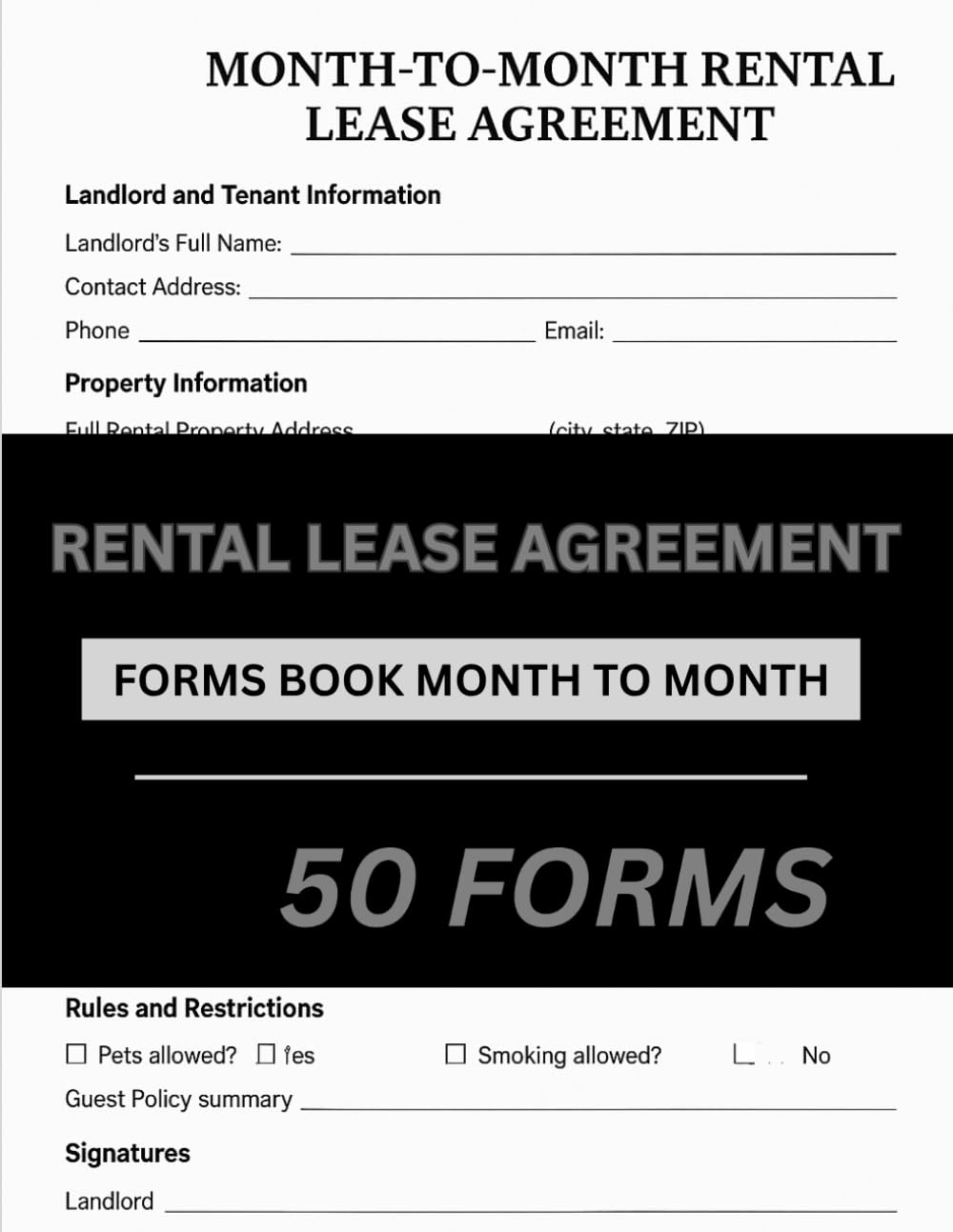 Month-to-Month Rental Agreement Form Book: Simple Write-In Lease Templates for Landlords | Fillable Legal Forms for Residential Property Management baixar livro de graça